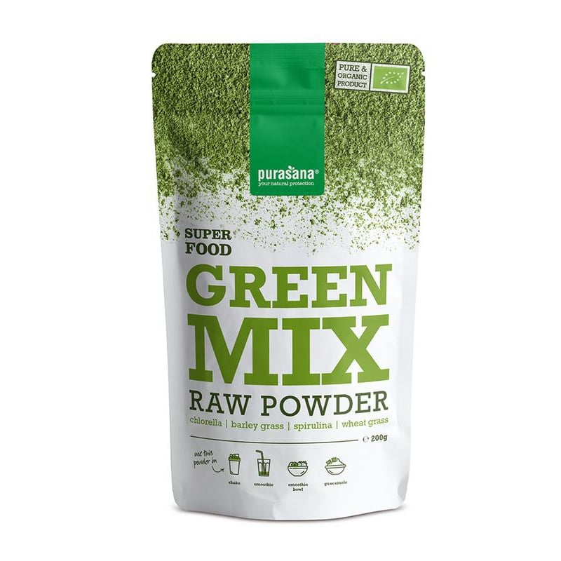 Purasana Vegan Green Mix Poeder afbeelding