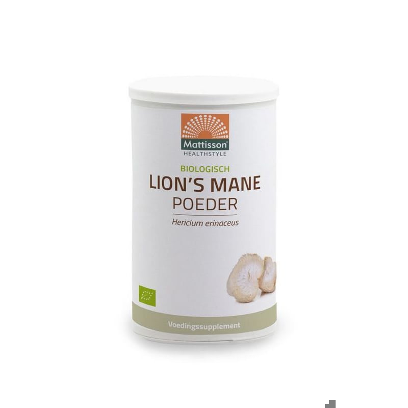 Mattisson Healthstyle Lion's Mane poeder biologisch afbeelding
