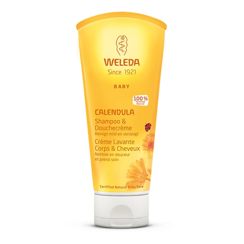 Weleda natuurcosmetica Calendula Baby Haar- en Bodyshampoo afbeelding