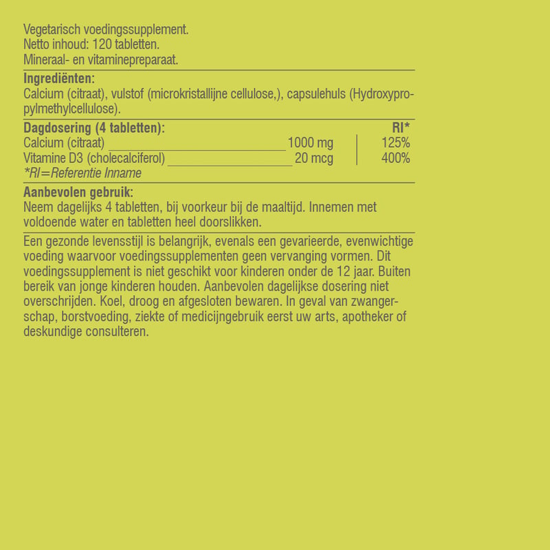 Vitaminstore Calciumcitraat D3 (calcium) afbeelding