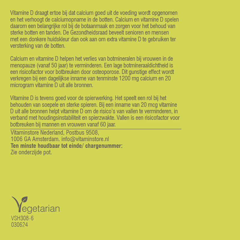 Vitaminstore Calciumcitraat D3 (calcium) afbeelding