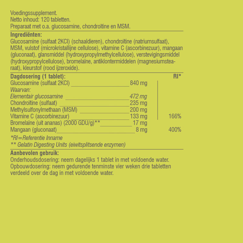 Vitaminstore GlucoChondro MSM (with glucosamine) image