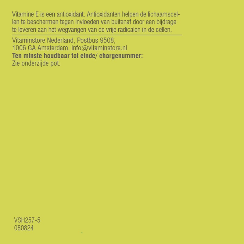 Vitaminstore Vitamine E Complex (voorheen E 400 IE) afbeelding