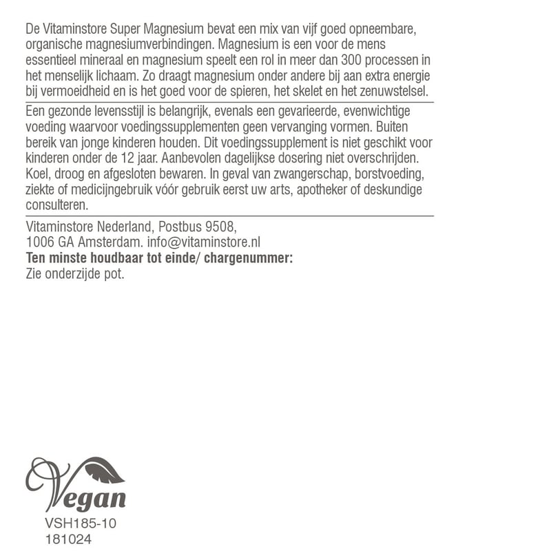 Vitaminstore Super Magnesium afbeelding
