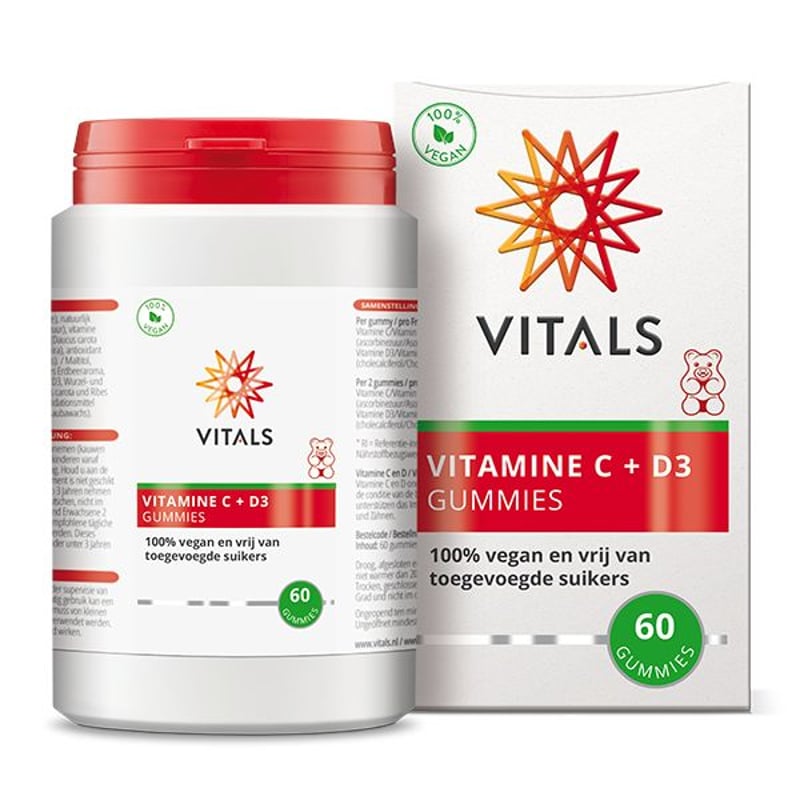 Vitals Vitamin C + D3 gummies Vitals Vitamin C + D3 gummies image