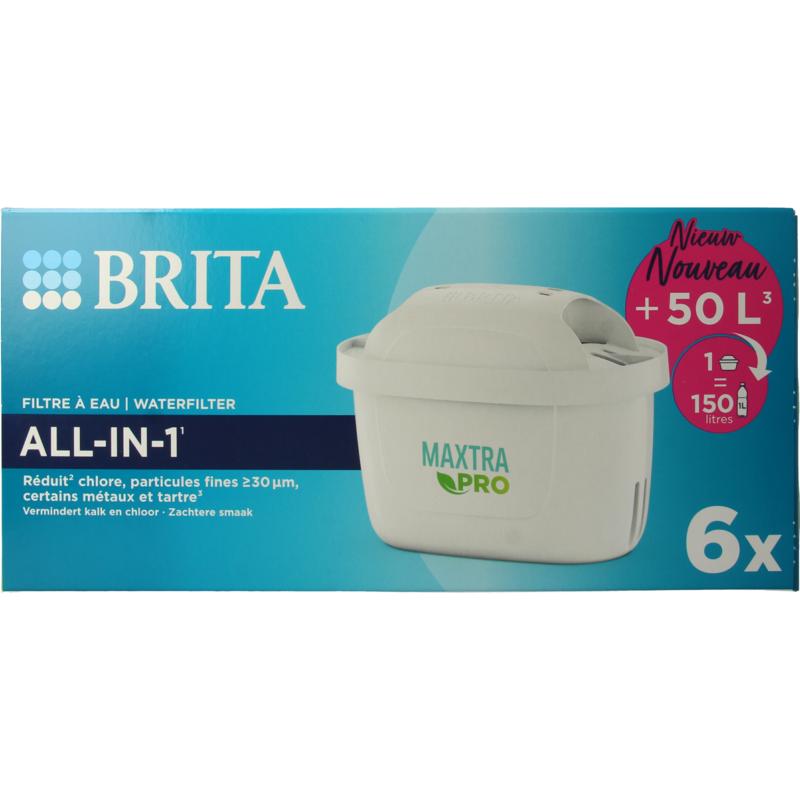 Brita Waterfilterpatroon Maxtra Pro all-in-1 6-pack Brita Waterfilterpatroon Maxtra Pro all-in-1 6-pack afbeelding