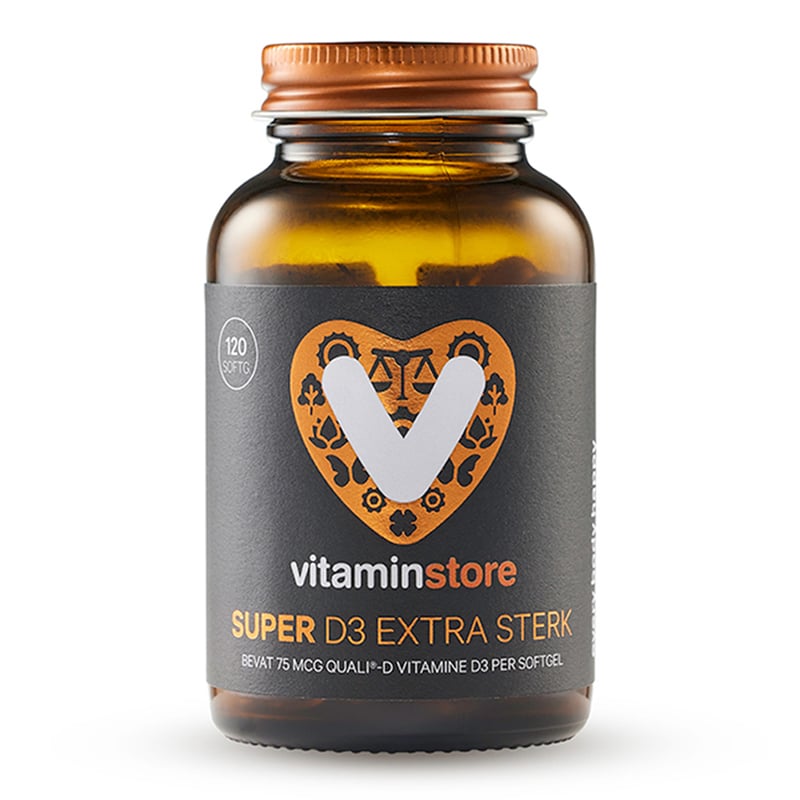 Vitaminstore Super D3 Extra Sterk 75 mcg vitamine D afbeelding