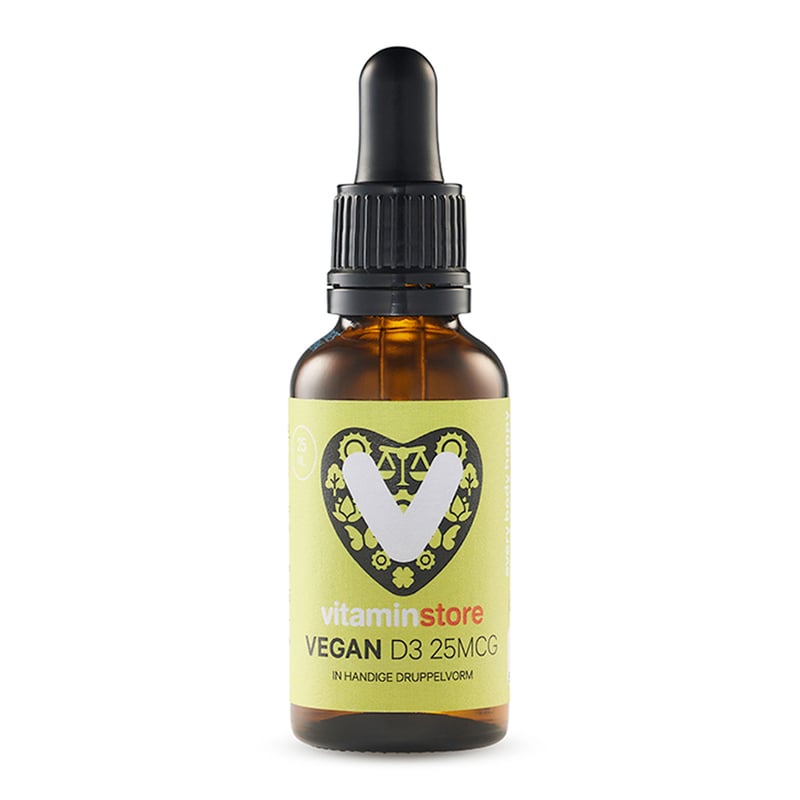 Vitaminstore Vegan D3 vloeibaar 25mcg afbeelding