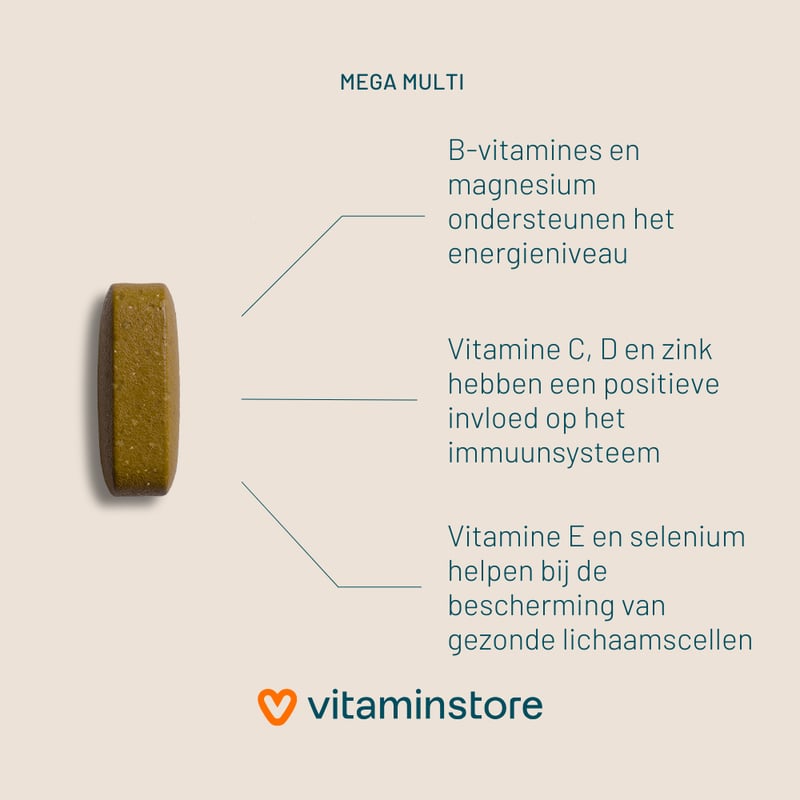 Vitaminstore Mega Multi (multivitamine) afbeelding