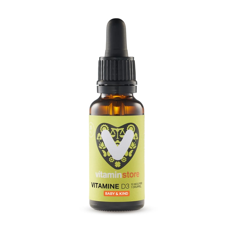 Vitaminstore Vitamine D3 vloeibaar 10 mcg (400 IE vitamine d druppels) afbeelding