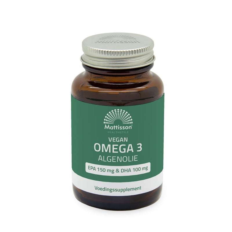 Orthica Vegan Omega 3 Algenolie EPA 150mg & DHA 100mg afbeelding