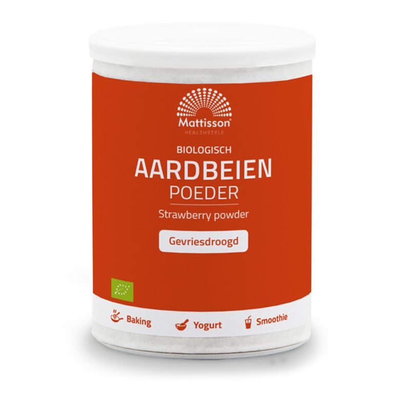 Mattisson Healthstyle Aardbeien poeder bio afbeelding