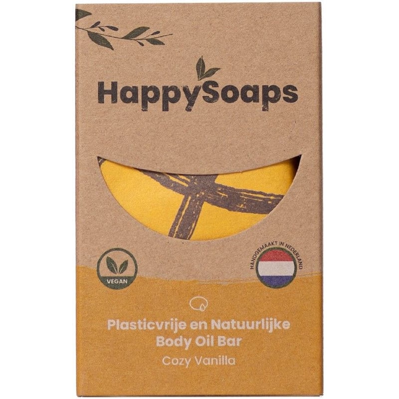 HappySoaps Body Oil Bar in Cozy Vanilla image