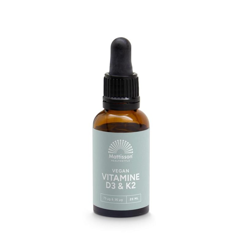 Mattisson Healthstyle Vegan Vitamin D3/K2 75mcg/36mcg Drops image