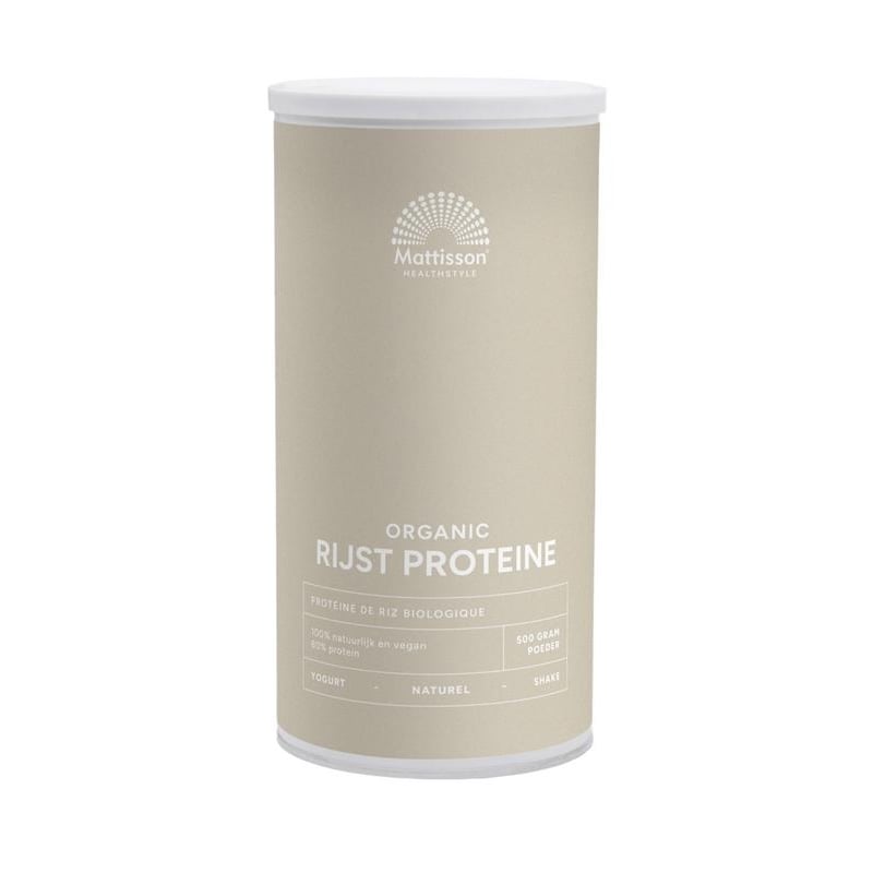 Mattisson Healthstyle Biologische Rijst Proteïne Naturel afbeelding