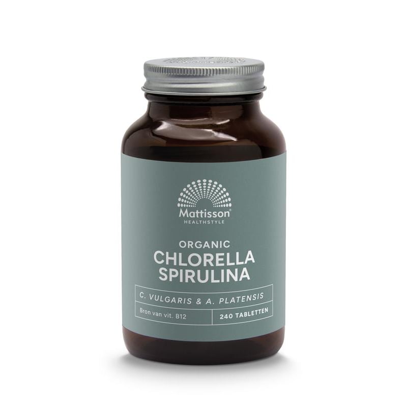 Mattisson Healthstyle Organic Chlorella Spirulina 500 mg afbeelding