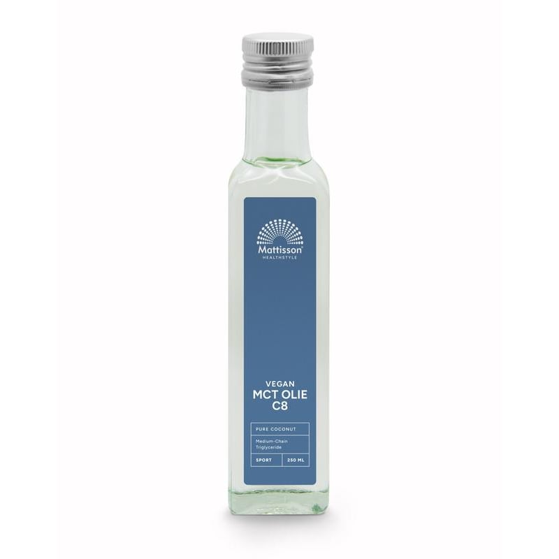 Mattisson Healthstyle MCT Olie C8 - Coconut pure - 99% caprylic acid afbeelding