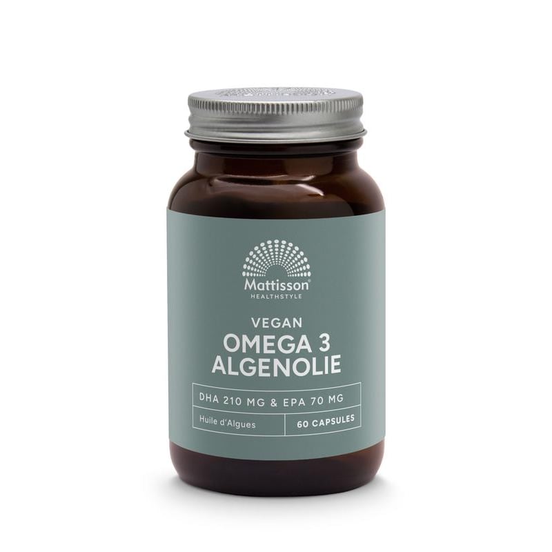 Mattisson Healthstyle Vegan Omega-3 Algenolie DHA 210 mg EPA 70 mg afbeelding