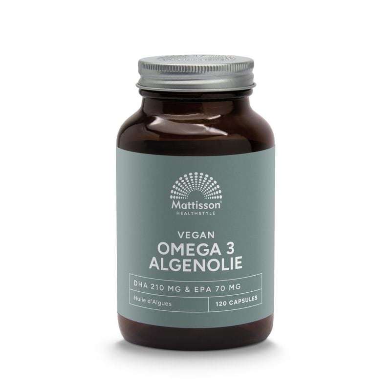 Mattisson Healthstyle Vegan Omega-3 Algenolie DHA 210 mg EPA 70 mg afbeelding