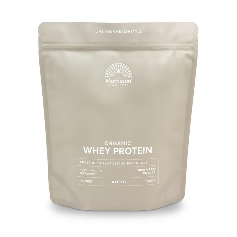 Mattisson Healthstyle Wei Proteine poeder 80% natuurlijk bio afbeelding