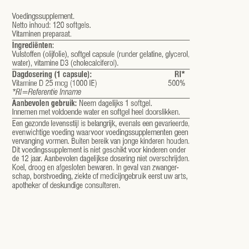 Vitaminstore Super D3 25 mcg Vitamin D image