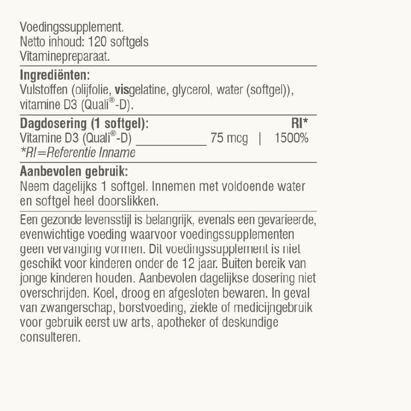 Vitaminstore Super D3 Extra Strong 75 mcg Vitamin D image