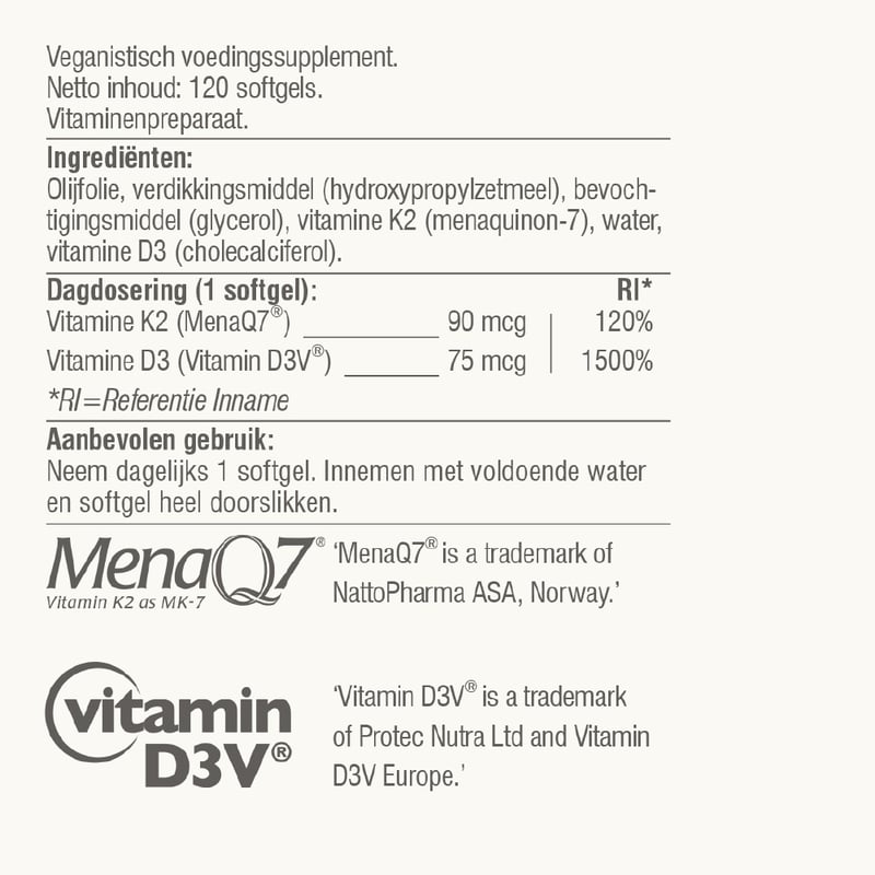 Vitaminstore Super Vegan D3 & K2 Abbildung