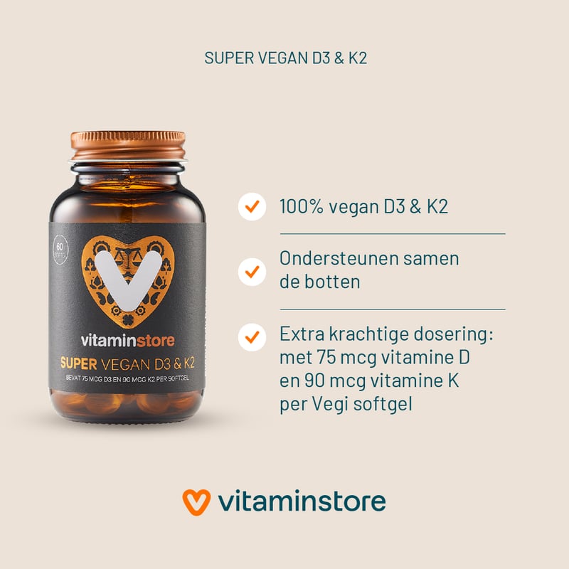 Vitaminstore Super Vegan D3 & K2 Abbildung