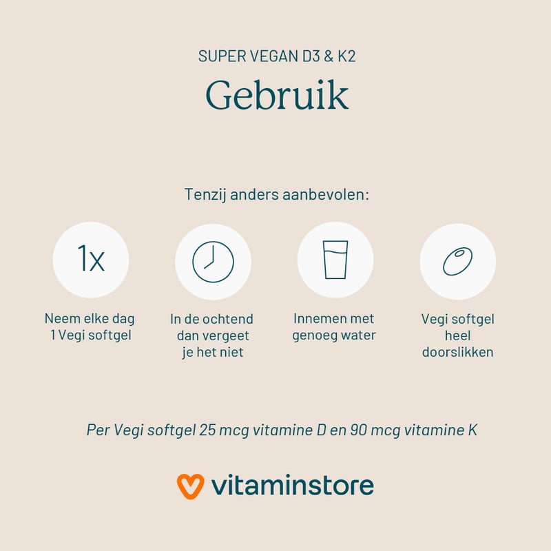 Vitaminstore Super Vegan D3 & K2 Abbildung