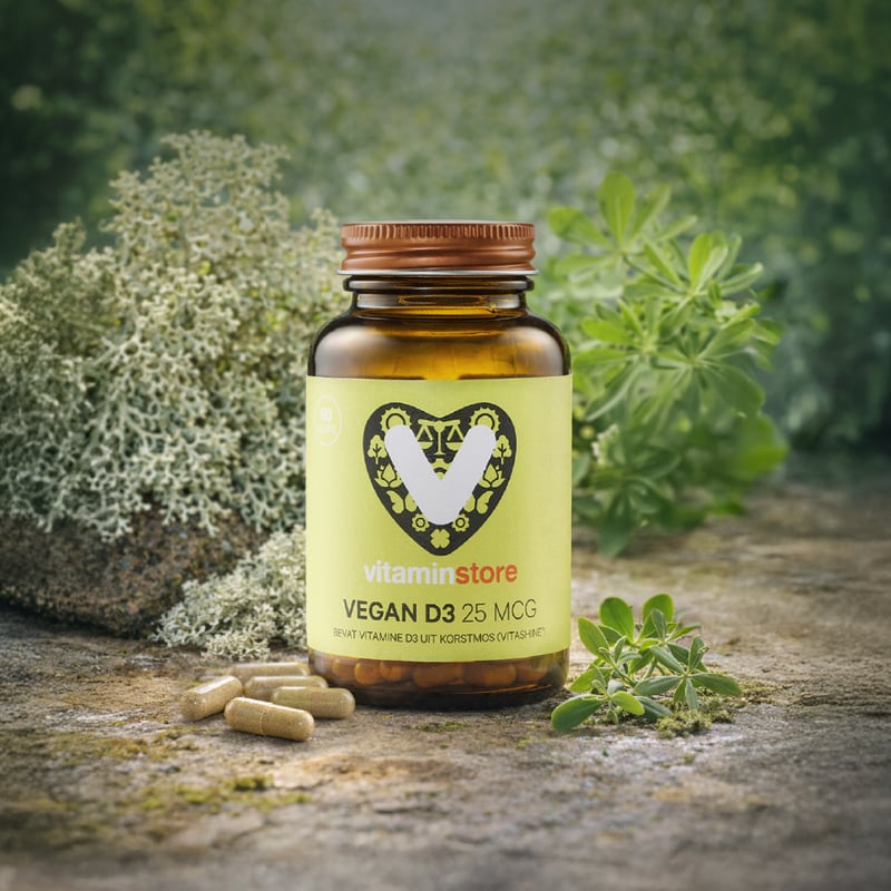 Vitaminstore Vegan D3 25 mcg (vegane Vitamin D 1000 IE) Abbildung