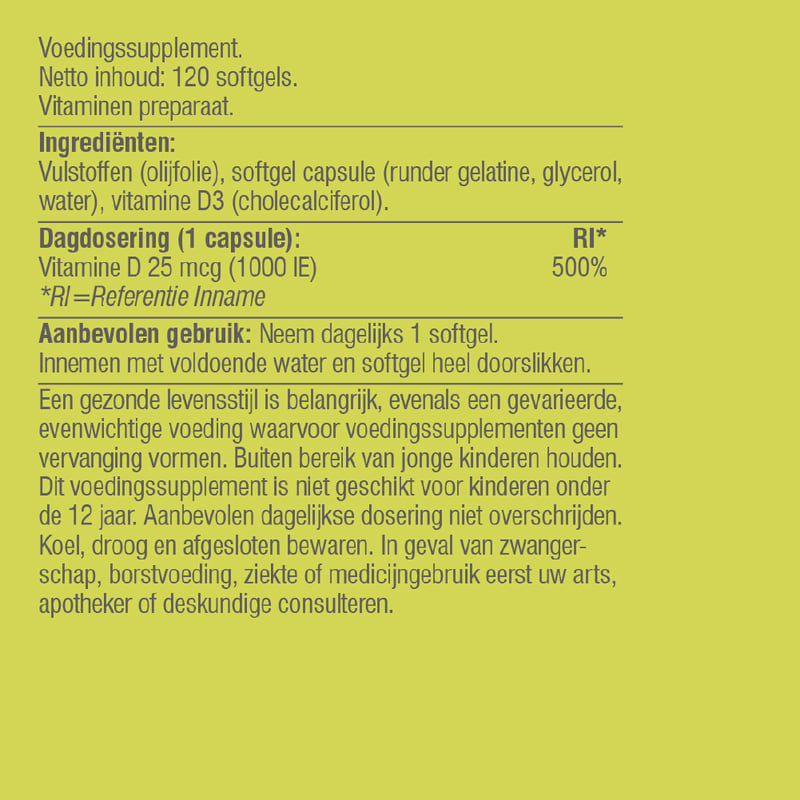 Vitaminstore Vegan D3 25 mcg (vegane Vitamin D 1000 IE) Abbildung