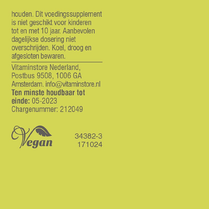 Vitaminstore Vegan D3 flüssig 25 mcg Abbildung