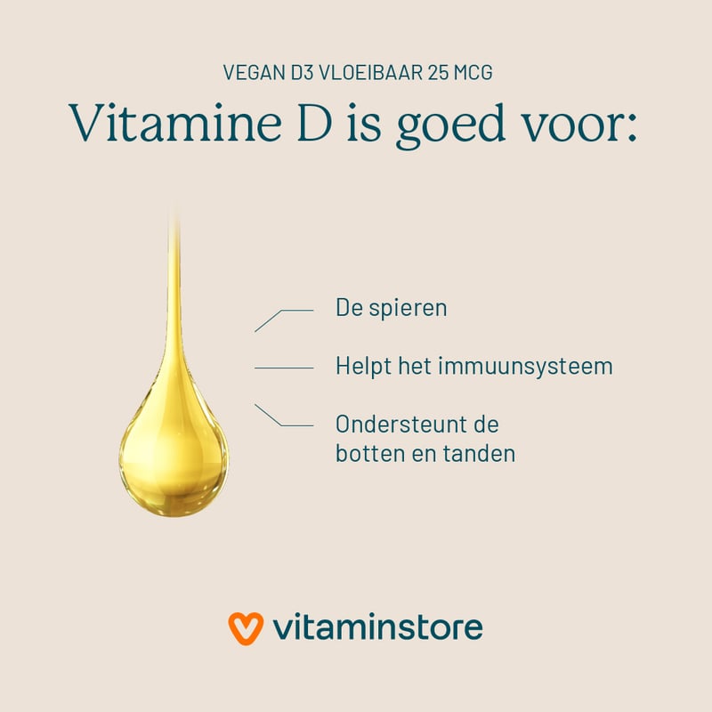 Vitaminstore Vegan D3 flüssig 25 mcg Abbildung