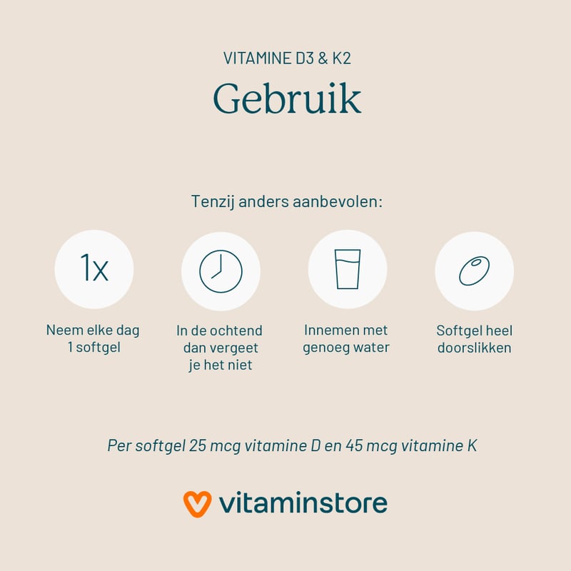 Vitaminstore Vitamin D3 & K2 Abbildung
