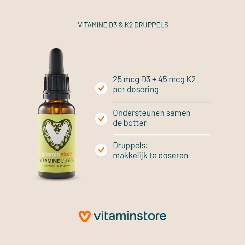 Vitaminstore Vitamin D3 & K2 Drops image