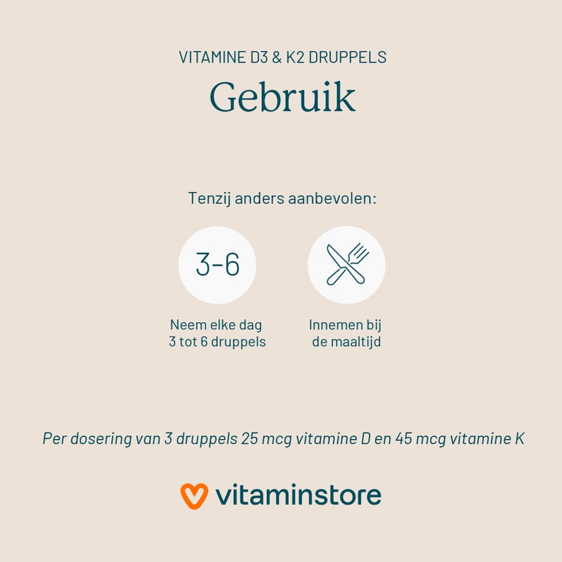 Vitaminstore Vitamin D3 & K2 Drops image