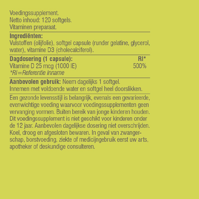 Vitaminstore Vitamin D3 25 mcg Vitaminstore Vitamin D3 25 mcg image
