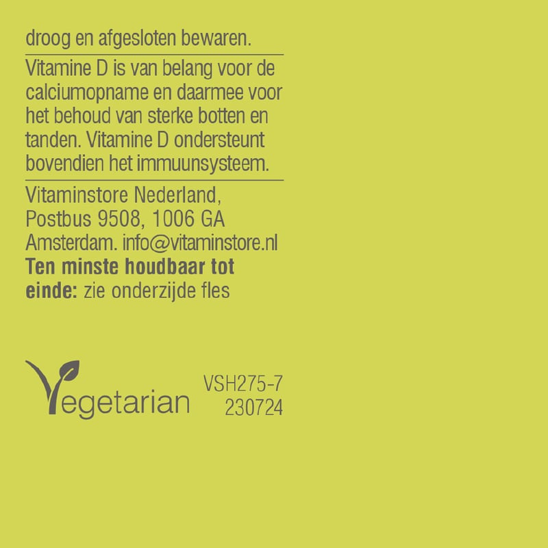 Vitaminstore Vitamin D3 Liquid 25 mcg (1000 IU per drop) Vitaminstore Vitamin D3 Liquid 25 mcg (1000 IU per drop) image