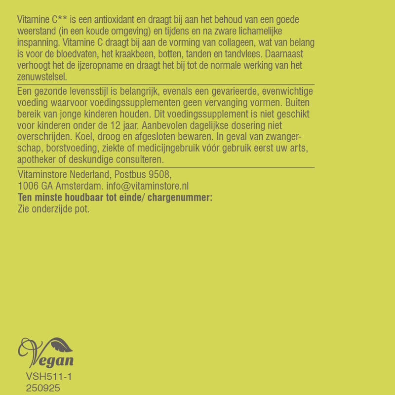 Vitaminstore Ester-C® 500mg (acid-free buffered vitamin C) image