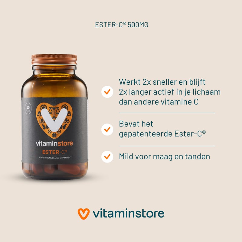 Vitaminstore Ester-C® 500mg (acid-free buffered vitamin C) image