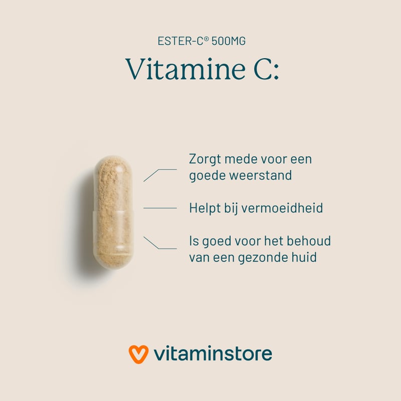 Vitaminstore Ester-C® 500mg (acid-free buffered vitamin C) image
