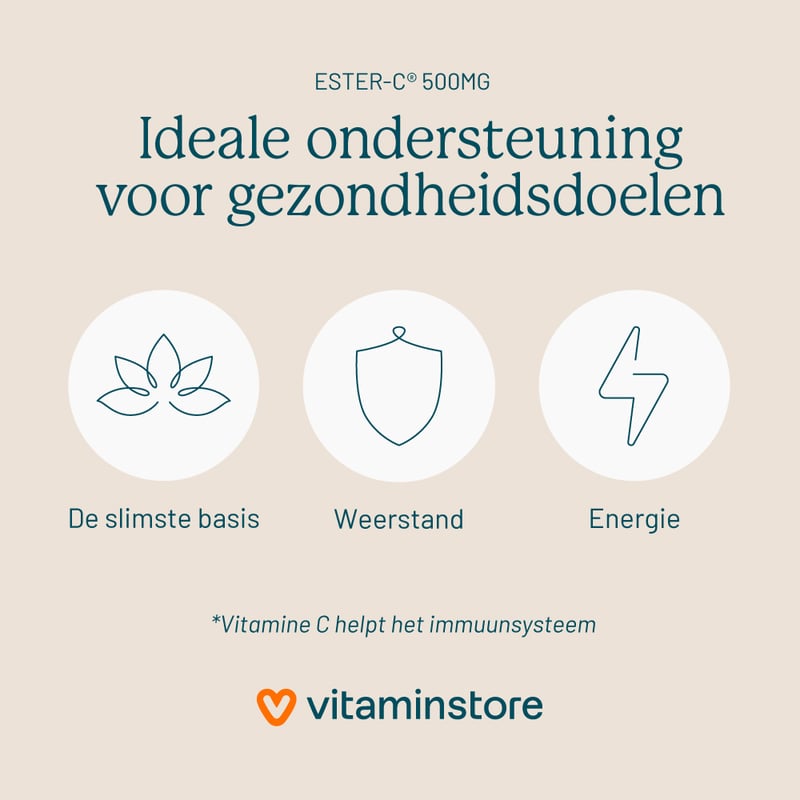 Vitaminstore Ester-C® 500mg (acid-free buffered vitamin C) image