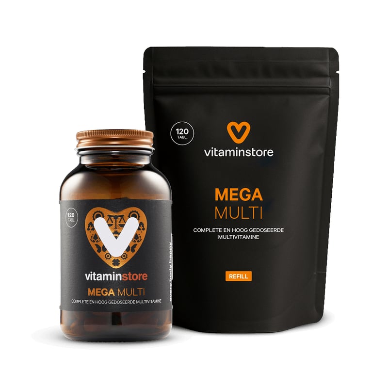 Vitaminstore Mega Multi jar + refill 120 pcs image