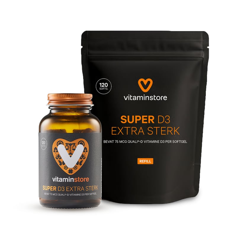 Vitaminstore Super D3 Extra Strong jar + refill 120 pcs. image