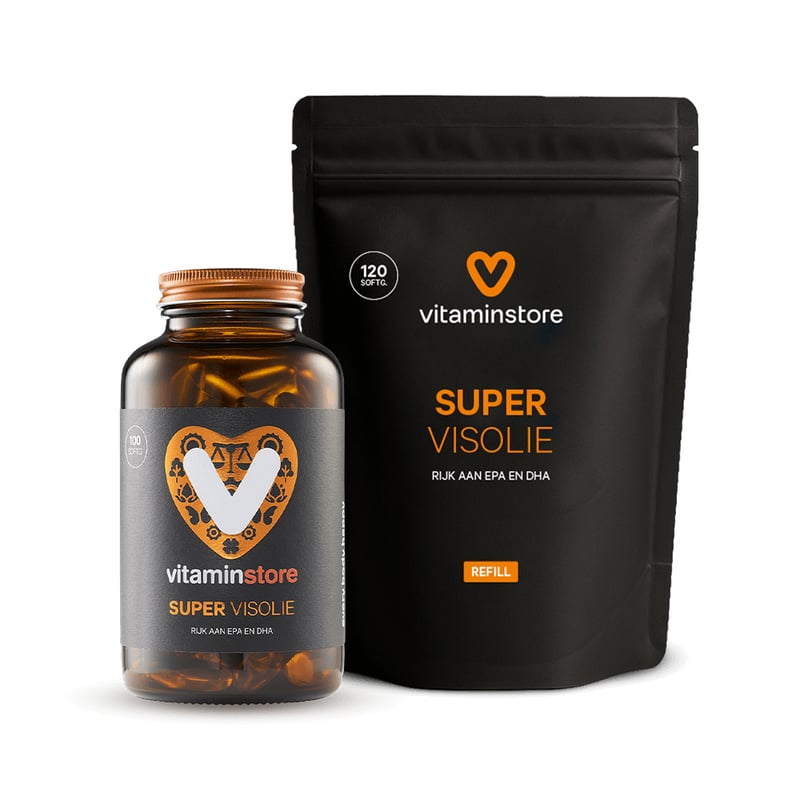 Vitaminstore Super Fischöl Dose + Refill 120 St. Abbildung