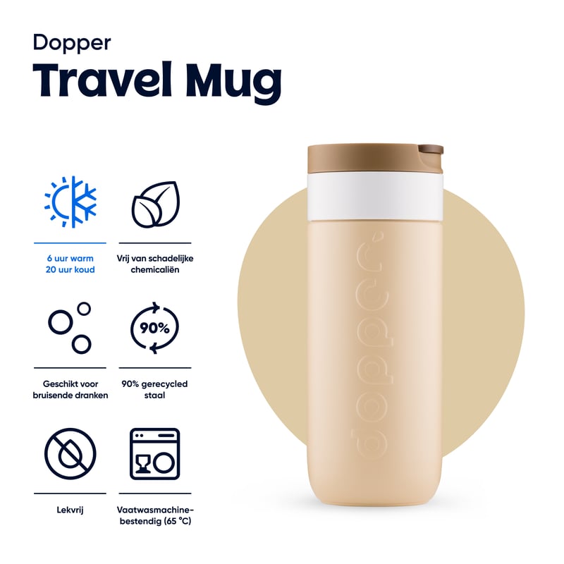 Dopper Dopper Travel Mug Earthy Brown Abbildung
