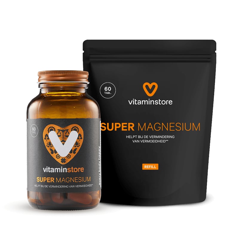 Vitaminstore Super Magnesium jar + refill 60 pcs. image