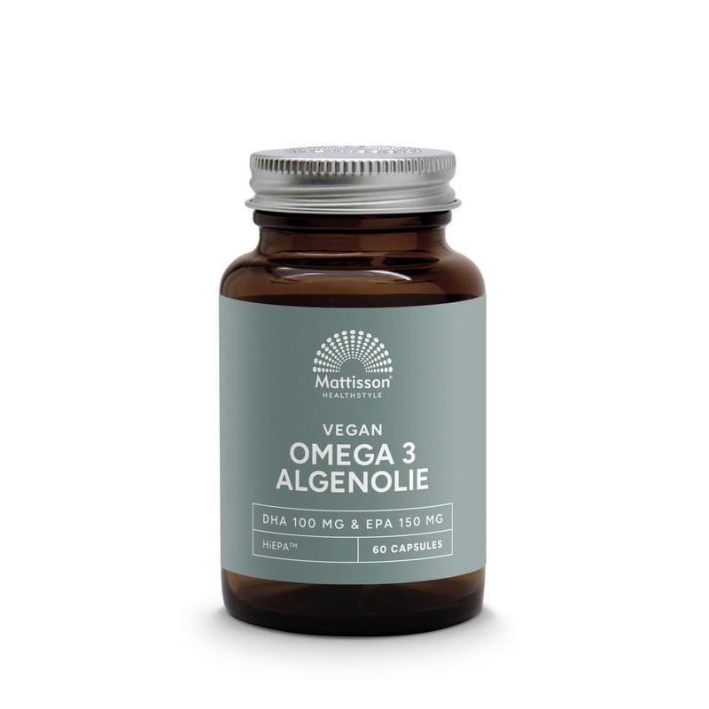 Mattisson Healthstyle Vegan Omega 3 Algal Oil EPA 150mg & DHA 100mg image