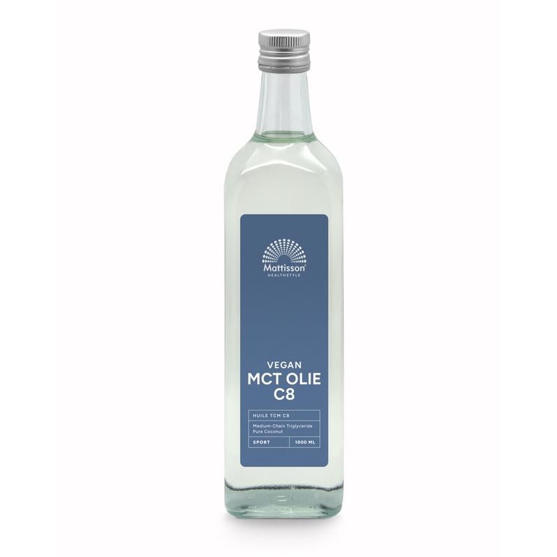 Mattisson Healthstyle MCT Olie C8 Coconut Pure 99% Caprylic Acid afbeelding
