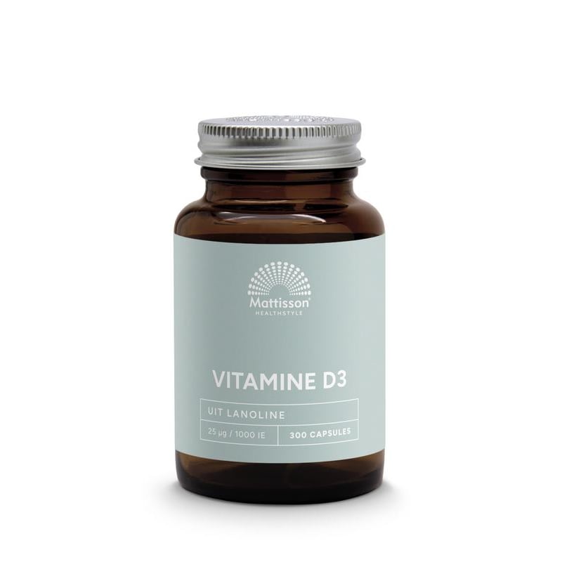 Mattisson Healthstyle Absolute Vitamine D3 25 mcg (1000 IE) afbeelding